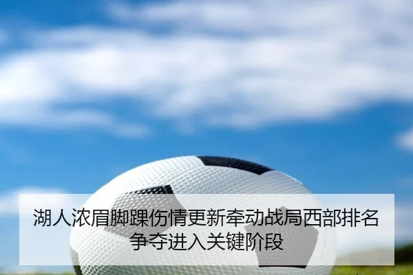 湖人浓眉脚踝伤情更新牵动战局西部排名争夺进入关键阶段